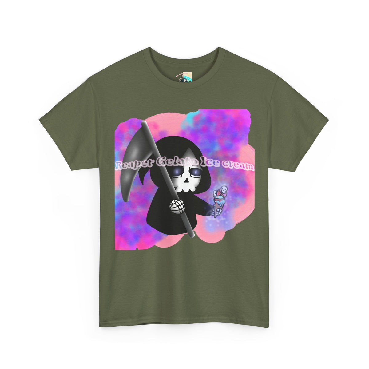 Reaper Gelato Ice Cream Unisex Heavy Cotton Shirt
