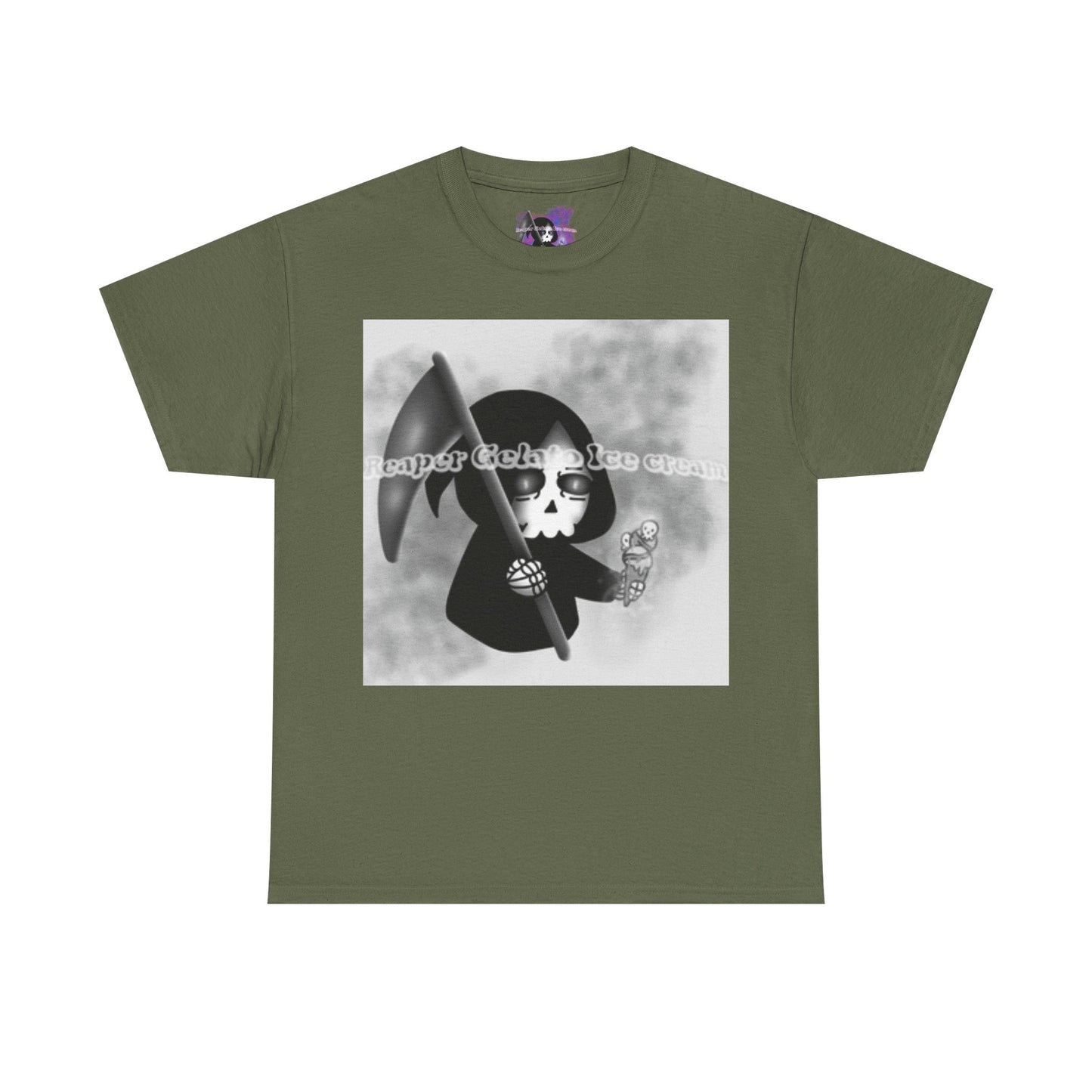 Reaper Gelato Ice Cream Unisex Heavy Cotton Shirt