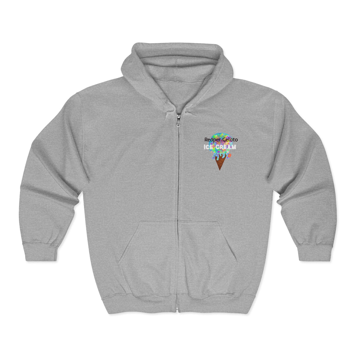 Ice Cream Unisex Zip Hoodie
