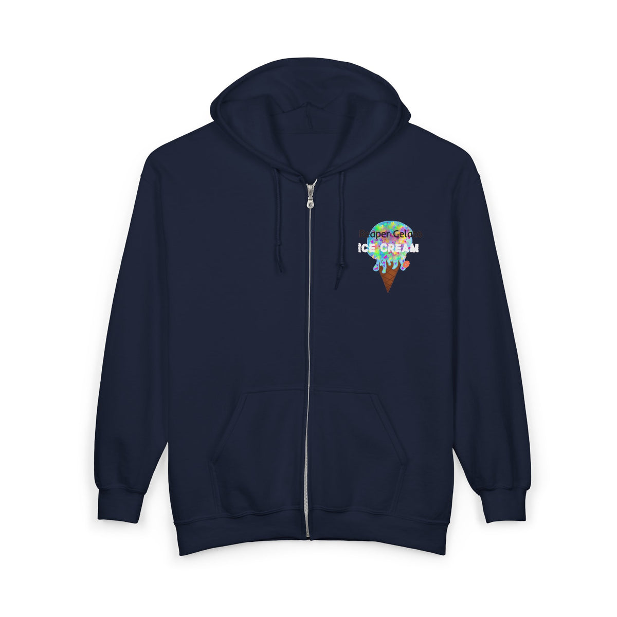 Ice Cream Unisex Zip Hoodie