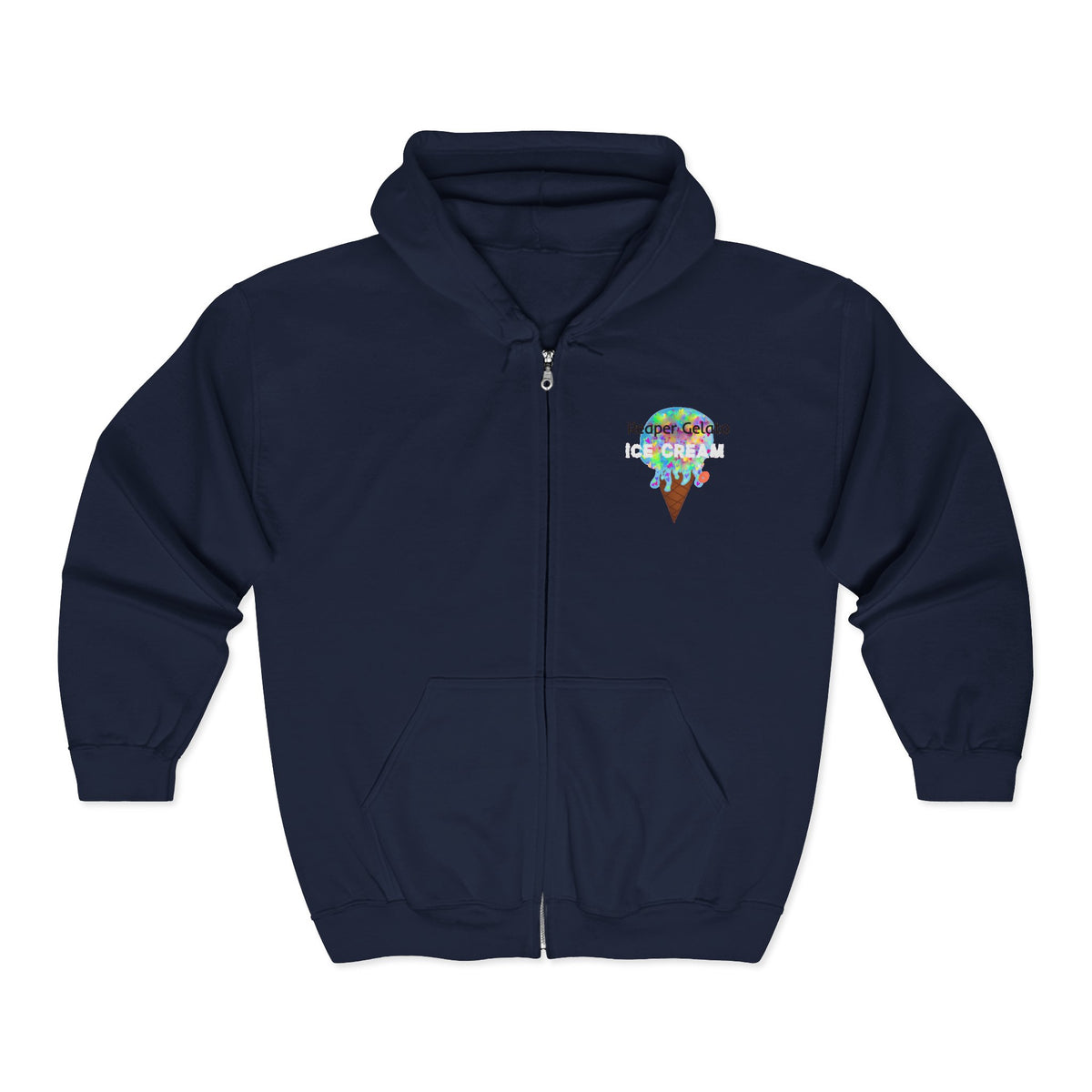 Ice Cream Unisex Zip Hoodie