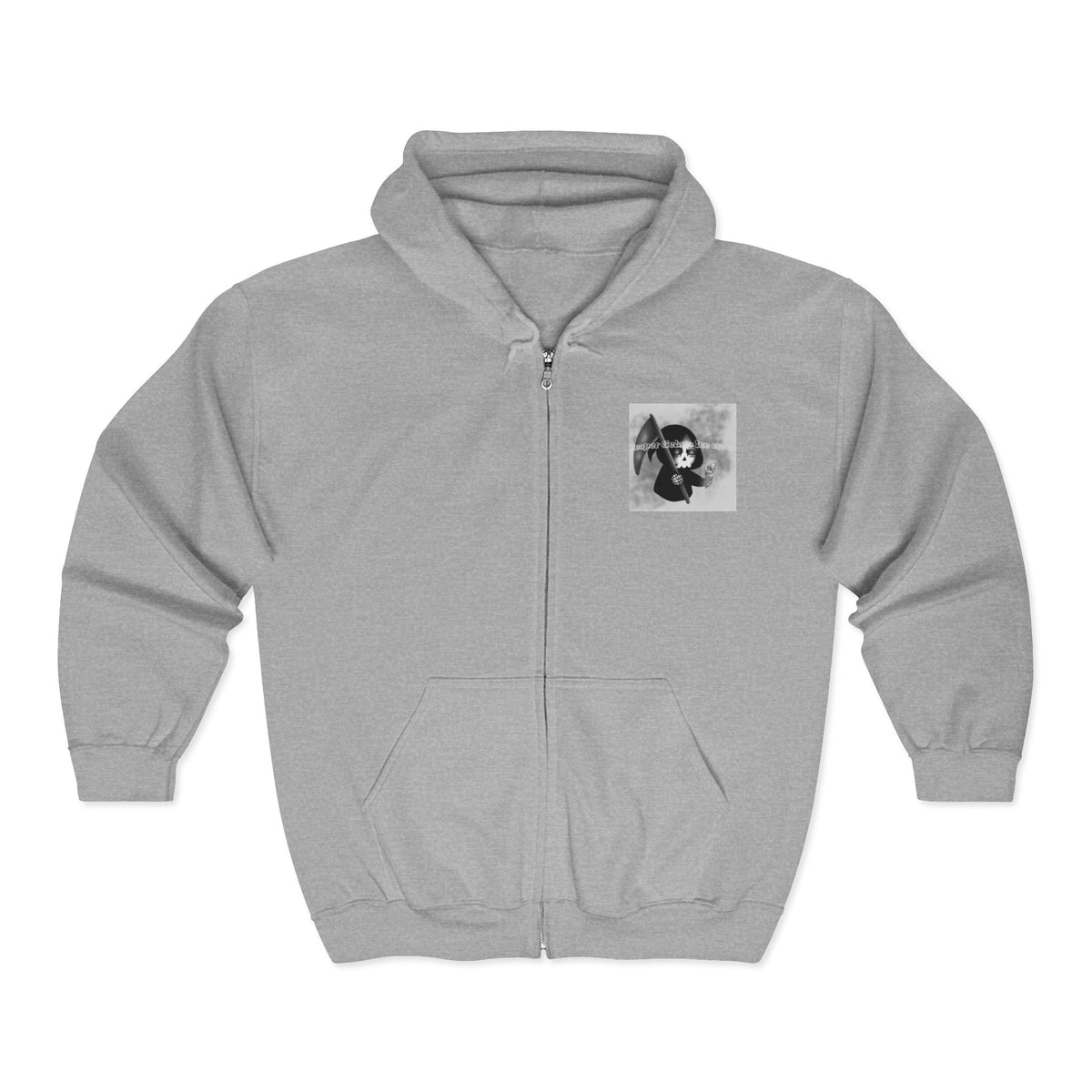 Reaper Noir Ice Cream Unisex Zip Hoodie