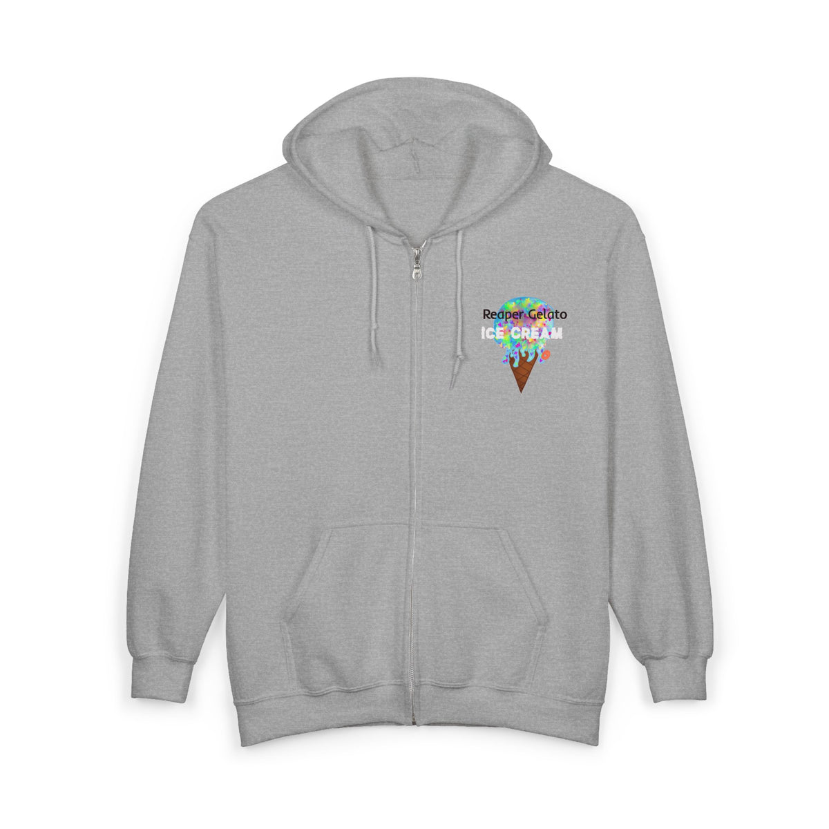 Ice Cream Unisex Zip Hoodie