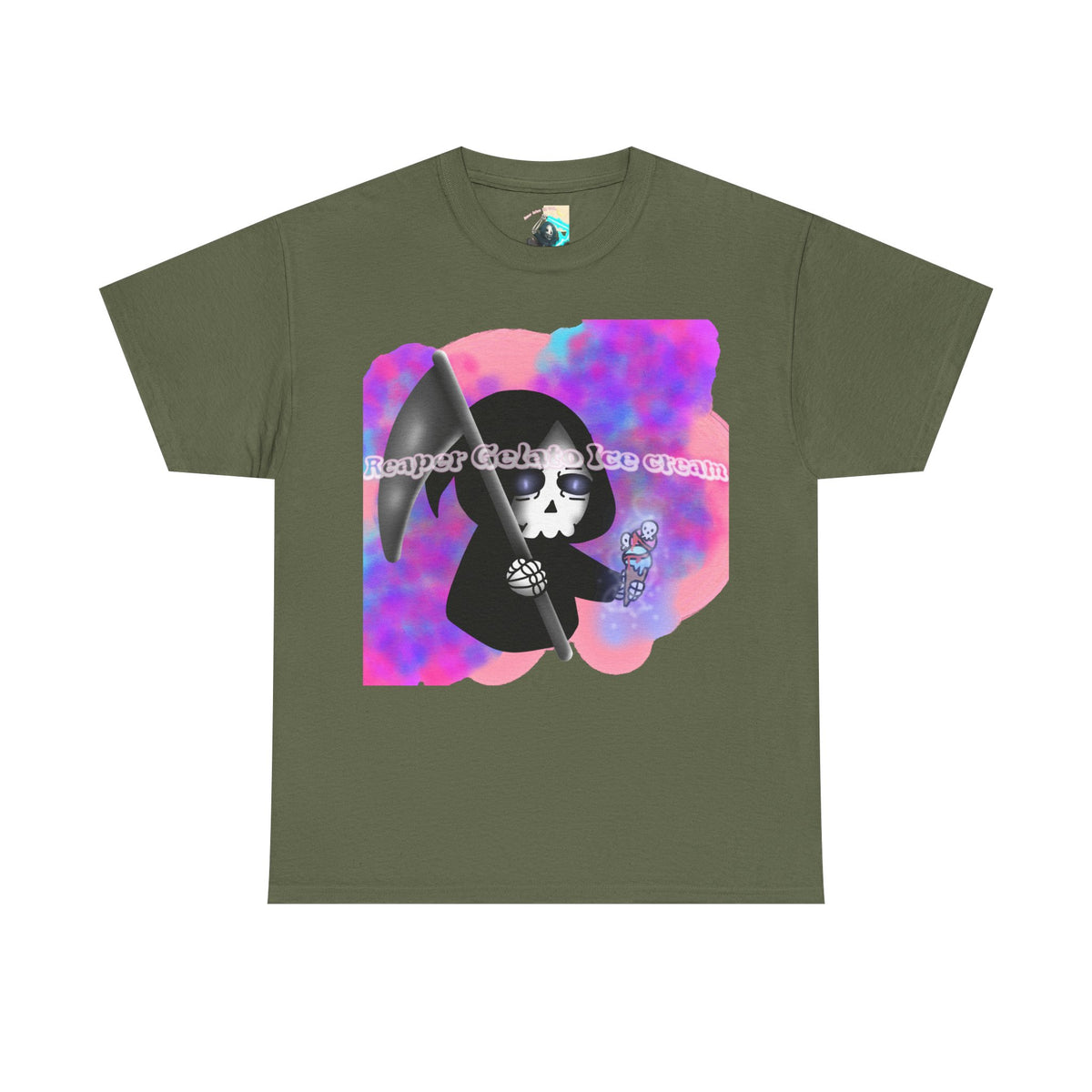 Reaper Gelato Ice Cream Unisex Heavy Cotton Shirt