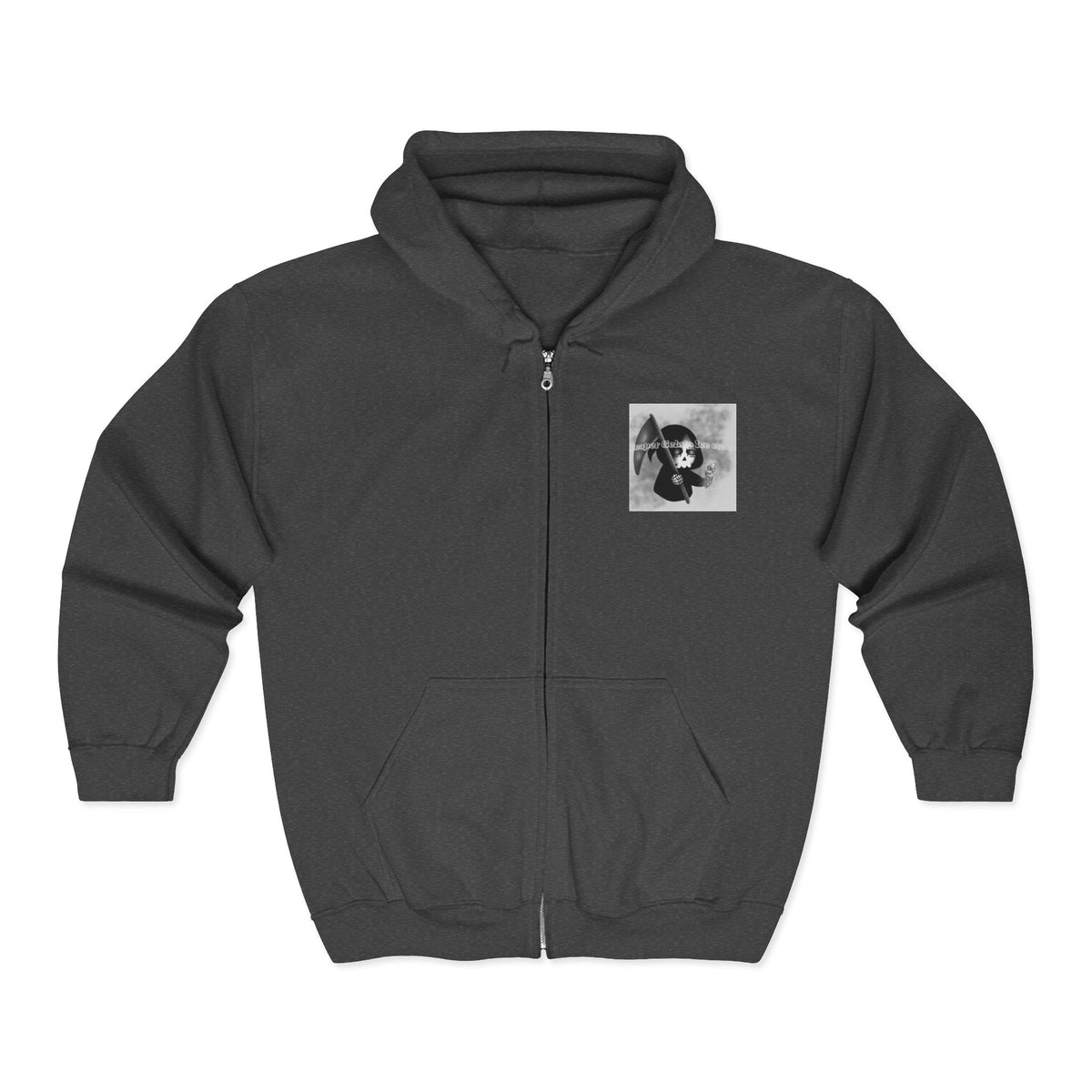 Reaper Noir Ice Cream Unisex Zip Hoodie